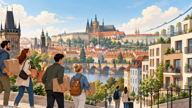 Crescita della popolazione e mercato immobiliare di Praga nel 2026